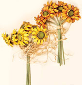 15" Sunflower Bush X 6
