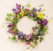 20" Pansy Wreath