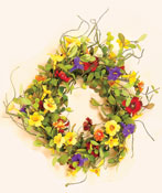 24" Mixed Floral Wreath