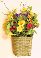 15" Mixed Floral Basket