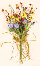 18" Wild Flower Bush