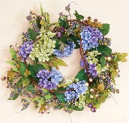 22" Hydrangea Wreath