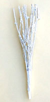 12" White Tree Twig w/Gold Glitter