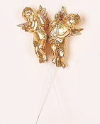 3.5" Glitter Angel Pick