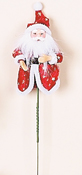 3" Santa on 5" Pick