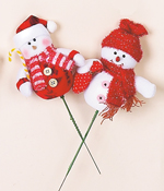 5" Snowman on 5" Pick