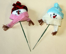 8" Snowman Pick on 6" Stick