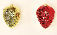 3" Plastic Shiny Grape Ornament - CLOSEOUT