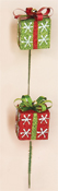 3" Glitter Gift Box on 4.5" Pick