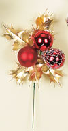 VP Holly Xmas Ball Pick X 3