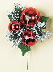 LG Holly Pine Xmas Ball Pick