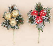 Stripped Christmas Ball Pick