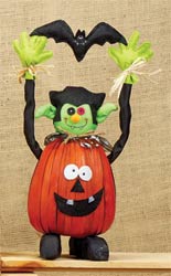15" Pumpkin Halloween Standing