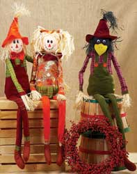 40" Long Leg Sitting Scarecrow