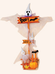 36" Ghost on Decorated Post
