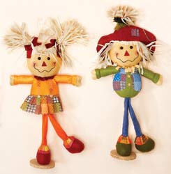 24" Standing on 1 Leg Scarecrow