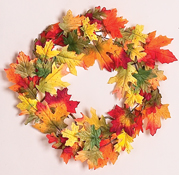 16" Fall Leaf Wreath