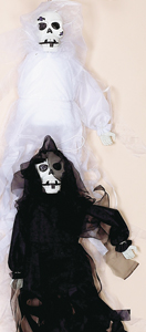 40" Hanging Skull Ghoul
