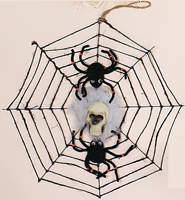 15" Decorated Spider Web