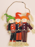 3 Scarecrows on Swing