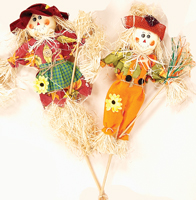 12" Scarecrow on 12" Stick 