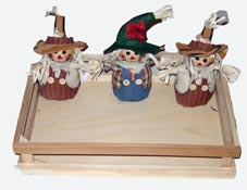 7" Standing Scarecrow w/ Display Case