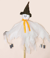 4' Gossamer Ghost w/Cans on Pole