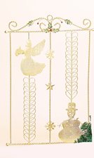 21" Metal Snowman Cardholder- CLOSE OUT