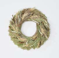 14" Natural Grass Wreath - Close Out