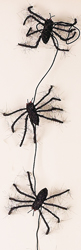 56" Black Spider Garland
