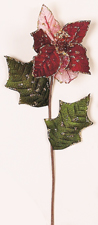 29" Glittered Poinsettia X 1