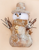 5" Snowman With Twigs
