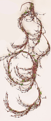 5' Double Strand Berry wCone Garland