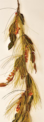 5' Mixed Berry Yellow Pine Garland