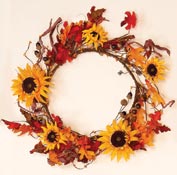 22" Sunflower Wreath