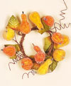 3" Sugared Gourd Candle Ring- CLOSE OUT