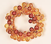 2" Mixed Bead Candle Ring- CLOSE OUT
