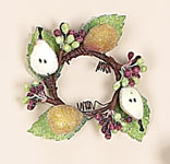 1.5" Sugared Pear Candle Ring