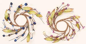 1.25" Mixed Floral Candle Ring