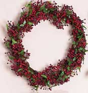 17" Pepper Berry Wreath - WEATHERPROOF