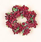 1.75" Frosted Berry Candle Ring