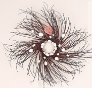 16" Twig & Shell Wreath - Closeout