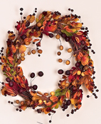 17" Leaf & Pod Wreath