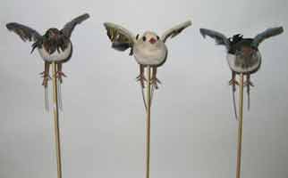 Feathered Flying Bird on Pick - CLOSE OUT