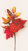 9.5" Gourd/Leaf & Berry Spray