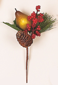 9" Pear/Cone/Pine & Berry Pick