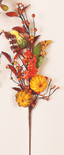 23" Gourd & Berry Spray