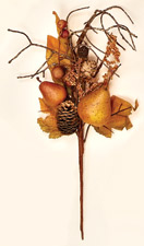 14" Fall Pear Spray