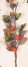 27" Japanese Lantern & Acorn Spray