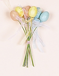 6" Easter Egg Pick x 6